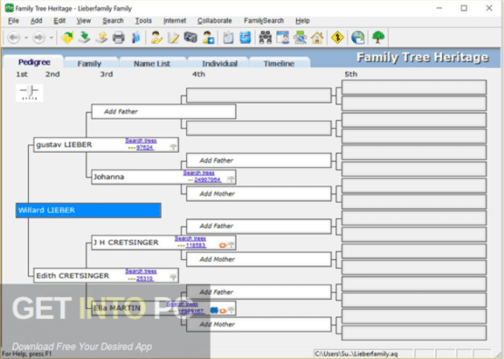 Family Tree Heritage Platinum Direct Link Download