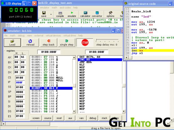 Emu8086 Microprocessor Emulator Direct Link Download 