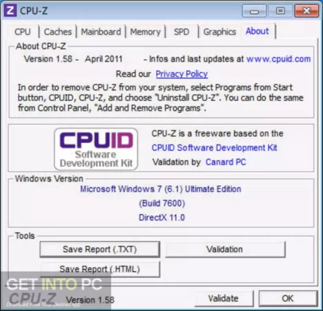 CPU-Z 2019 Offline Installer Download 