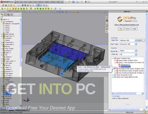 Geometric DFMPro for NX SOLIDWORKS ProE WildFire Creo 2021 Offline Installer Download