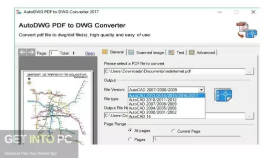 AutoDWG PDF to DWG Converter Pro 2022 Direct Link Download