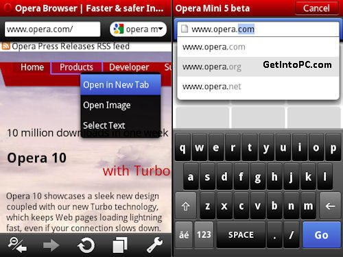 Download Opera Mini Free Latest Version For Mobile Screenshot 1