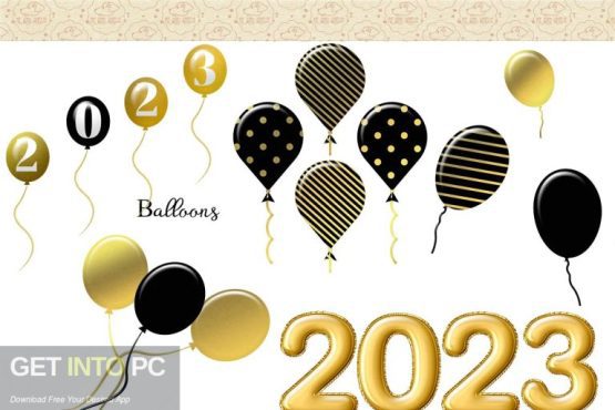 CreativeMarket – New Year’s Party Clipart [PNG] Direct Link Download 