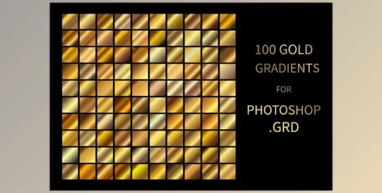 CreativeMarket – Gold Gradients for Photoshop [GRD] Offline Installer Download 