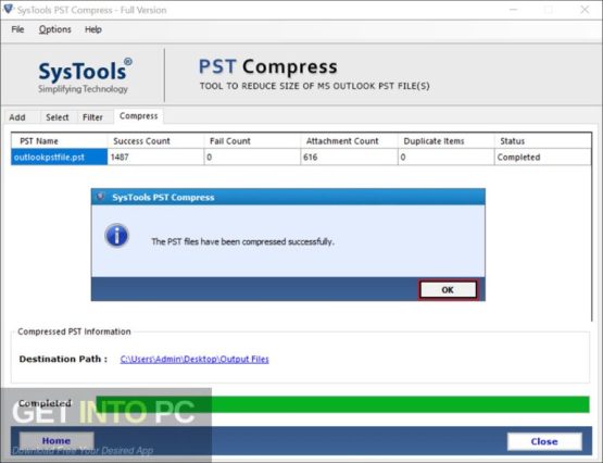 SysTools PST Compress 2023 Offline Installer Download 