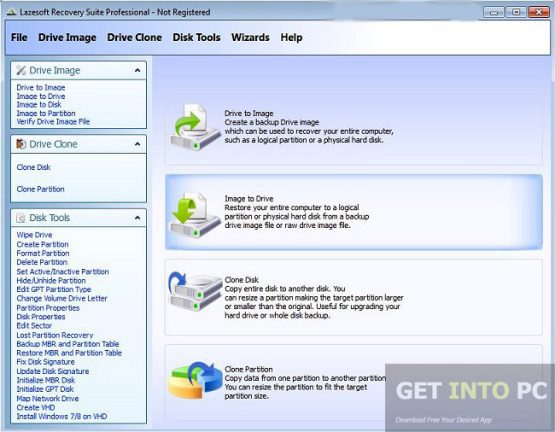 Lazesoft Recovery Suite Professional Screenshot