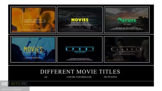 VideoHive – Different Movies Titles [AEP] Free Download