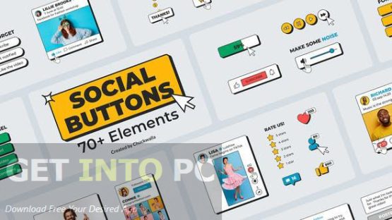 VideoHive – Social Media Buttons Pack [AEP] Free Download