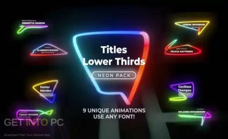 VideoHive – Neon Light Lower Thirds 1 [AEP] Free Download